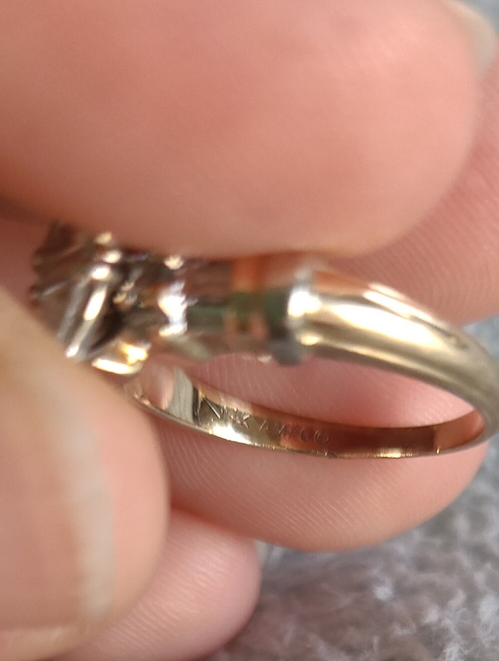 14K AM-Gold Vintage Diamond Statement Ring - Picture 13 of 15